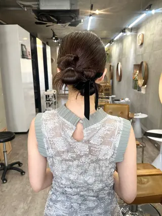 ミディアム ヘアアレンジ カットモデル募集中 ／HARUKA🎀のヘアスタイル