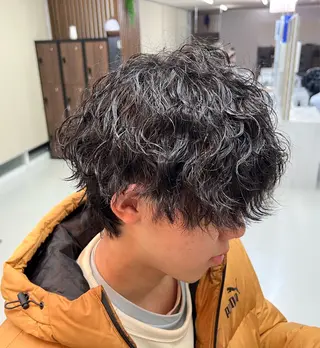 ショート パーマ メンズ KEN 🌟のヘアスタイル