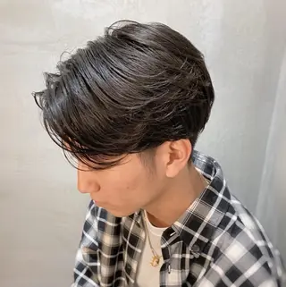 ショート パーマ メンズ 波巻きスパイラルパー マ/シャドウパーマ駿のヘアスタイル