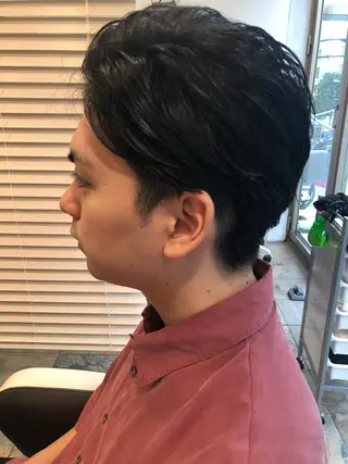 ショート カラー パーマ メンズ メンズサロン💈 吉岡陽【中野】のヘアスタイル