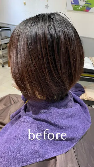 ショート カラー 過去一の柔髪ヘア 🌿einshairのヘアスタイル