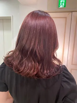 セミロング カラー ヘアアレンジ 透明感カラー 古山 結季🌙🖤のヘアスタイル