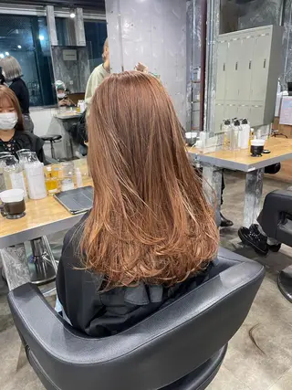 ロング カラー 赤み消しカラー 🍀JUNKIのヘアスタイル