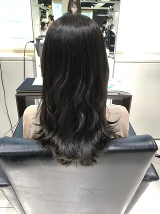 ロング カラー パーマ ヘアアレンジ 【似合うが見つかる】 Hanaのヘアスタイル