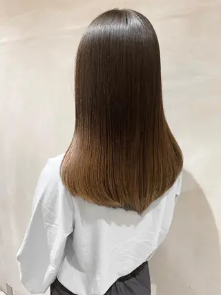ロング カラー パーマ ヘアアレンジ 酸性縮毛矯正のプロ 杉山玲介のヘアスタイル