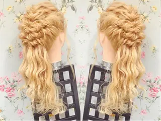 ロング ヘアアレンジ 菊池 栄里奈のヘアスタイル
