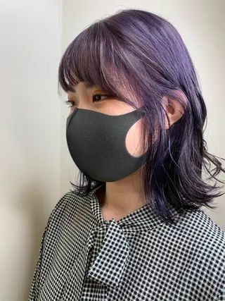 カラー 桃果 momokaのヘアスタイル