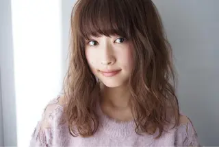 ロング カラー パーマ ヘアアレンジ 可愛いを作る神 ナオヒロのヘアスタイル