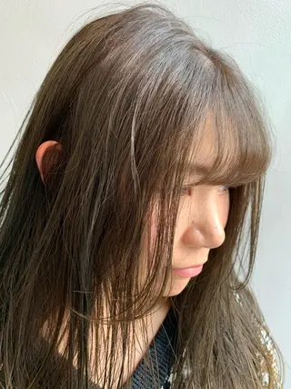 セミロング カラー 怪我のため6月末 復帰予定田中瑞希🍃のヘアスタイル