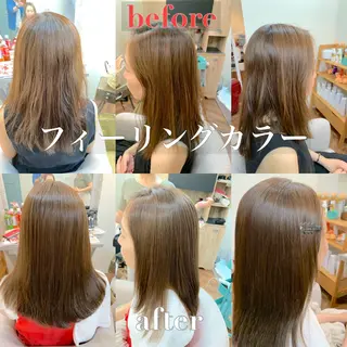 セミロング カラー 菅原 大のヘアスタイル