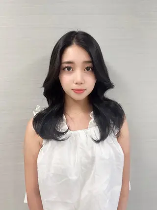 ミディアム カラー 韓国ヘア 店長NEGIのヘアスタイル