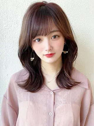 ミディアム カラー ☺︎ Naomiのヘアスタイル