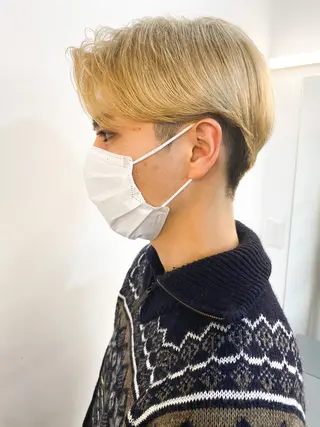 ショート カラー メンズ アンニュイレイヤー/ 火ノ見🪡のヘアスタイル