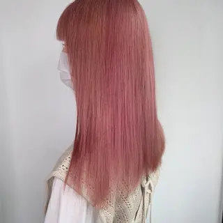 セミロング カラー ✅ケアブリーチ✅ トヨオカ ノブヒデのヘアスタイル