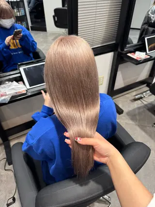 セミロング カラー ai 梅田/暖色カラーのヘアスタイル