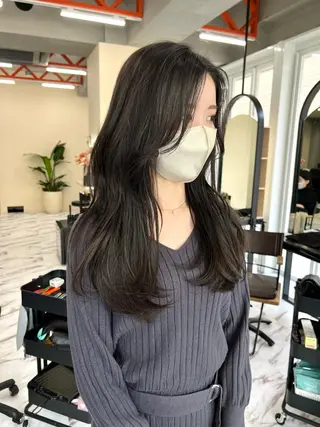 ロング カラー ヘアアレンジ 髪質改善/縮毛矯正 鈴木裕介のヘアスタイル