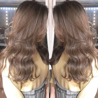 カラー パーマ ヘアアレンジ メンズ キッズ ネイル マツエク・マツパ 韓国風×透明感カラー 髪質改善オタベシンヤのヘアスタイル