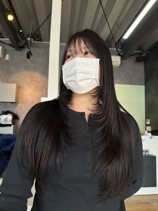 ロング 坂庭 美夢のヘアスタイル