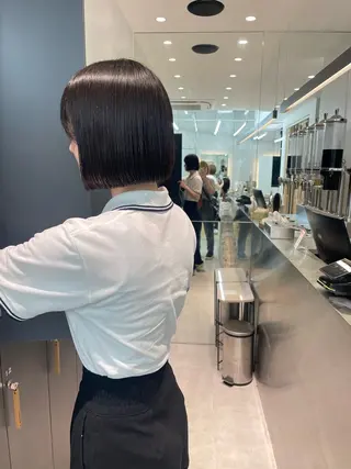 ショート オリーブベージュ/シ ョートボブたまき🧡のヘアスタイル