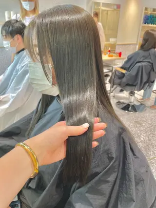 ロング カラー ヘアアレンジ トレンドレイヤー カット/mihoのヘアスタイル