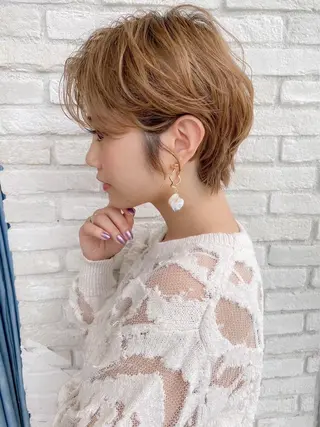 ショート カラー 似合わせボブ🌟 艶髪特化💗村松優斗のヘアスタイル