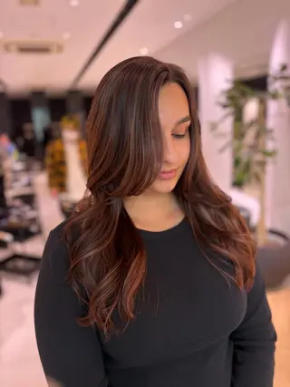 ロング カラー カラーリスト/アイ リスト/牛込萌香🫧のヘアスタイル