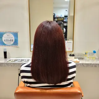 セミロング カラー 中井 啓悟のヘアスタイル
