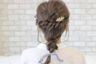 ミディアム ヘアアレンジ 柳澤 興輝のヘアスタイル