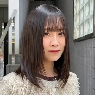 ミディアム 横浜カラー/パーマ/ SAKI💫のヘアスタイル