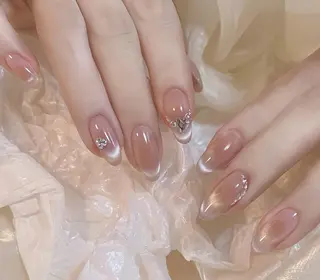 ネイル By moonネイル 🌷ワンホン/韓国風のネイルデザイン