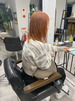 ミディアム カラー 山﨑 大暉【ダブルカラー】のヘアスタイル
