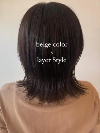 ミディアム milis 知崎春奈のヘアスタイル