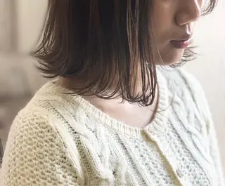 ミディアム カラー レイヤーカットモデル 募集/藤原一真のヘアスタイル