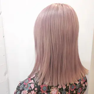 セミロング カラー 𝑺𝒂𝒌𝒊 🩶マンツーマン施術のヘアスタイル