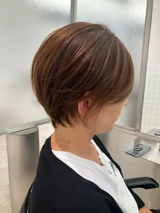 ショート カラー 髪質改善/艶カラー 縮毛矯正/みほのヘアスタイル