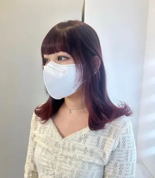 ミディアム カラー 💋ハイトーンデザイ ンヘア💋A'nyuのヘアスタイル