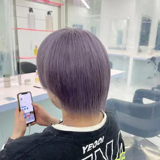 ミディアム 🤍ハイトーン寒色 🤍MADOKAのヘアスタイル
