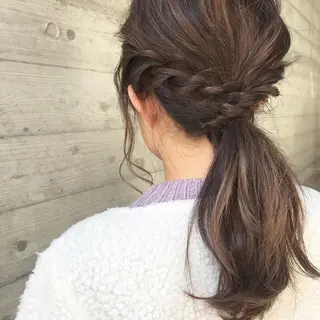 ロング クニモトハルナ ボブ/柔らかカラーのヘアスタイル