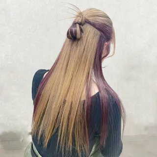 ロング カラー ヘアアレンジ 古沢 みづきのヘアスタイル
