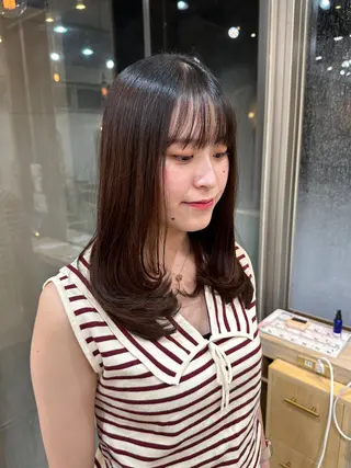 ロング ハイトーンレイヤー 顔まわりSOTAのヘアスタイル