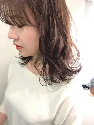 ミディアム カラー 原田 慎吾のヘアスタイル