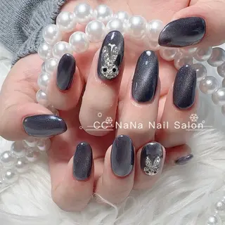 ネイル CC  NaNa ワンホンネイル🌙Nのネイルデザイン