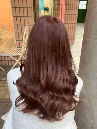 セミロング カラー 髪質改善☆ 縮毛矯正miyuのヘアスタイル