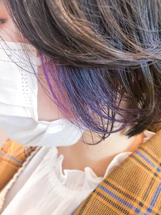 ショート カラー ハイライト/ブリーチ /綾華のヘアスタイル