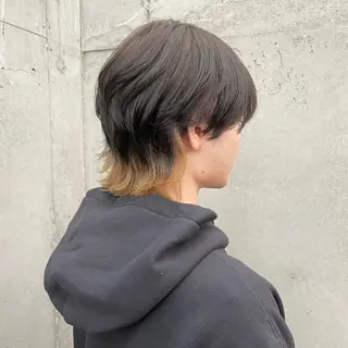 ショート カラー メンズ ✂︎ウルフ・ショート ✂︎MIKUNIのヘアスタイル