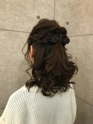 ヘアアレンジ ヘアセット☆ 髪質改善カラー☆まいのヘアスタイル