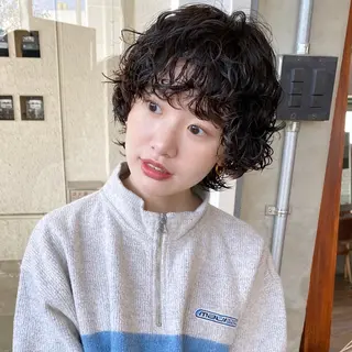 ショート パーマ/ 🌿nanakoのヘアスタイル