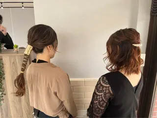 ヘアアレンジ 境 菜摘のヘアスタイル