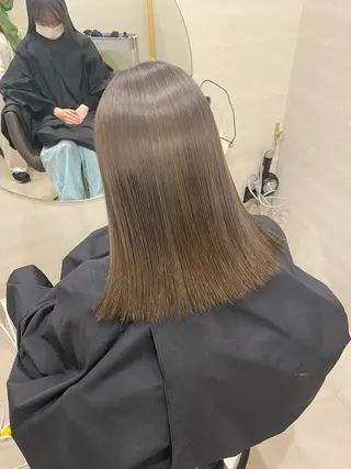 ロング カラー レイヤー・ハッシュ ・ウルフカット/川崎のヘアスタイル