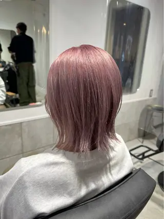ミディアム カラー 𝐇𝐢𝐧𝐚 ⟡.·のヘアスタイル